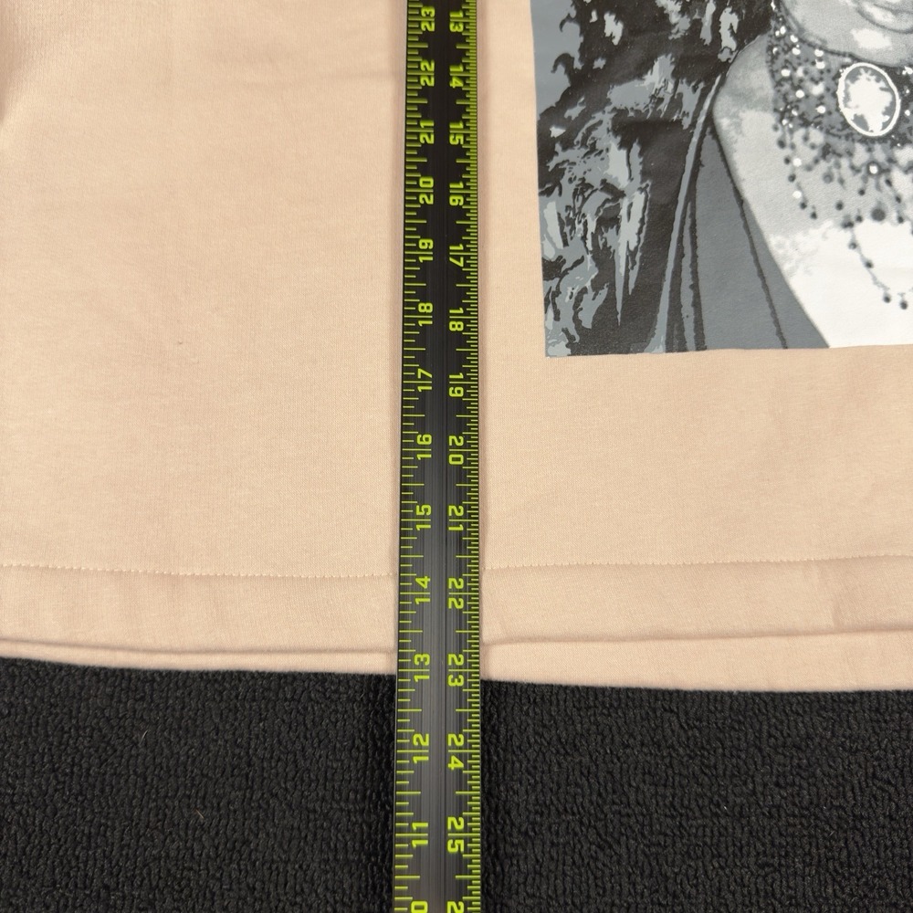 AALIYAH Branded Women's Medium Pink‎ Oversized Crop Graphic Sweatshirt 2XL - Picture 4 of 6